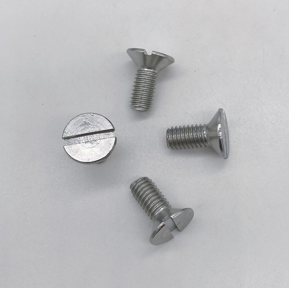 Vad är omfattningen av användningen av DIN963 slitsade räknare på Countersunk huvudmaskiner?